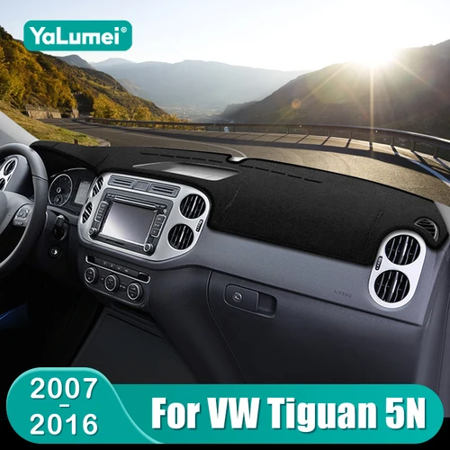 Para Volkswagen VW Tiguan 5N 2007 2008 2009 2010 2011 2012 2013 2014 2015 2016 alfombrilla para salpicadero de coche cubierta parasol Accesorios