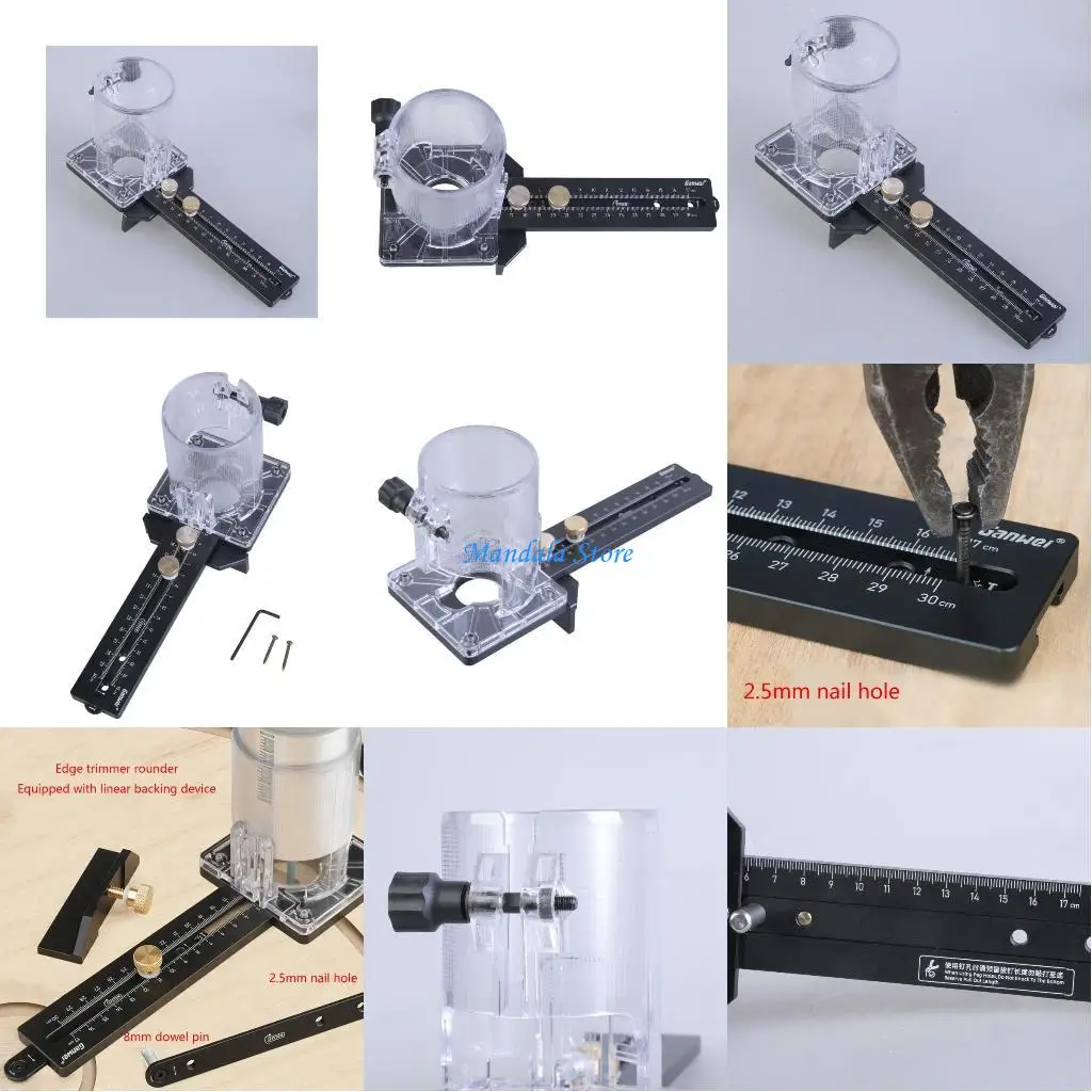 u2jc-ラウンダーバッキングベーストリマーブラケットスロッティング電動トリミングマシン木材用