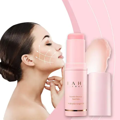 Imagen 2 del producto KAHI All-in-One Wrinkle Bounce Multi Balm Stick - Bálsamo Hidratante para Rostro, Labios y Cuello, Cuidado de la Piel con Colágeno Coreano