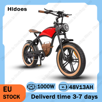 Hidoes B10 Electric Bike 1000W Motor 48V13AH Lithium Battery Motorcycle E Bike 20*4.0 Fat Tire Adult Mountain Electric Bicycle