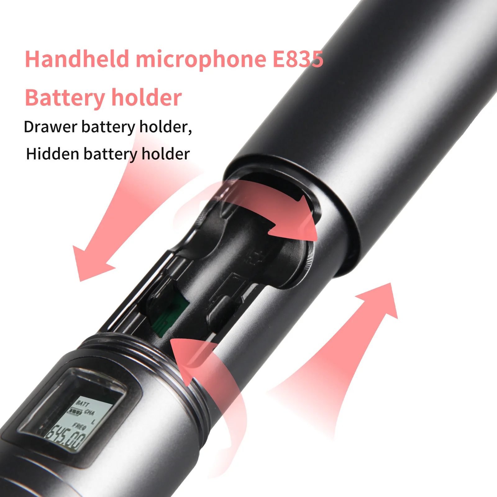 SENNESAI Ew100G3 Professional Dual Wireless Microphone Stage Performance 2 Channels 600-699MHz UHF Karaoke Metal Handheld e835