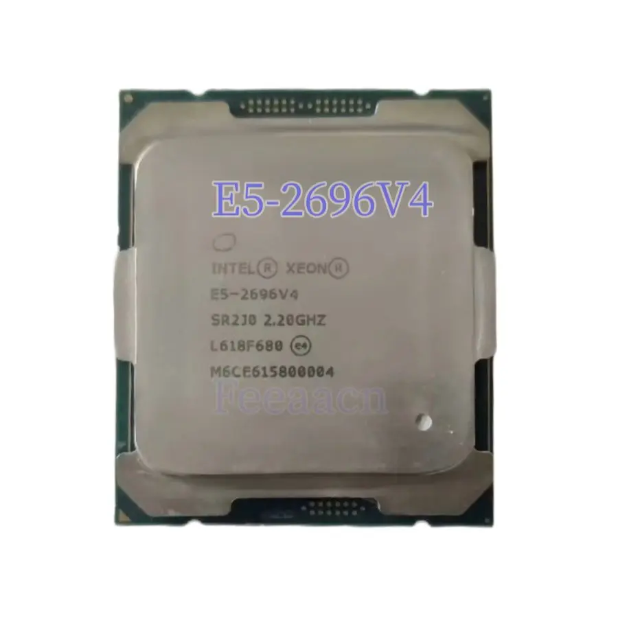 Usado Xeon CPU SR2J0 2696V4 E5 2.20GHz 22 núcleos 44 threads 55M LGA2011-3 E5-2696 V4 processador E5 2696V4 E5 2696V4