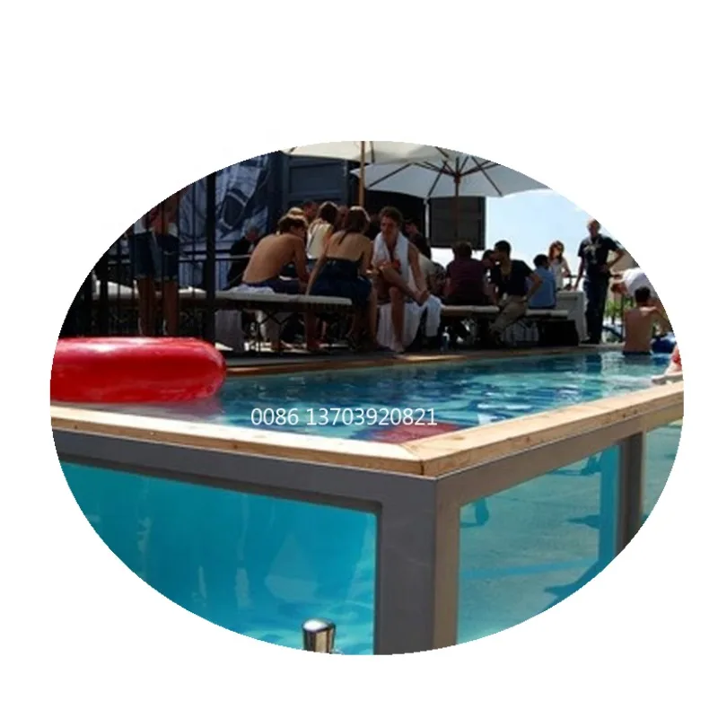 Natación Reino Unido Sauna contenedor de mar-piscina exterior casa remolque Vn precio del agua natación marítima casa pequeña cabina transparente contenedor piscina