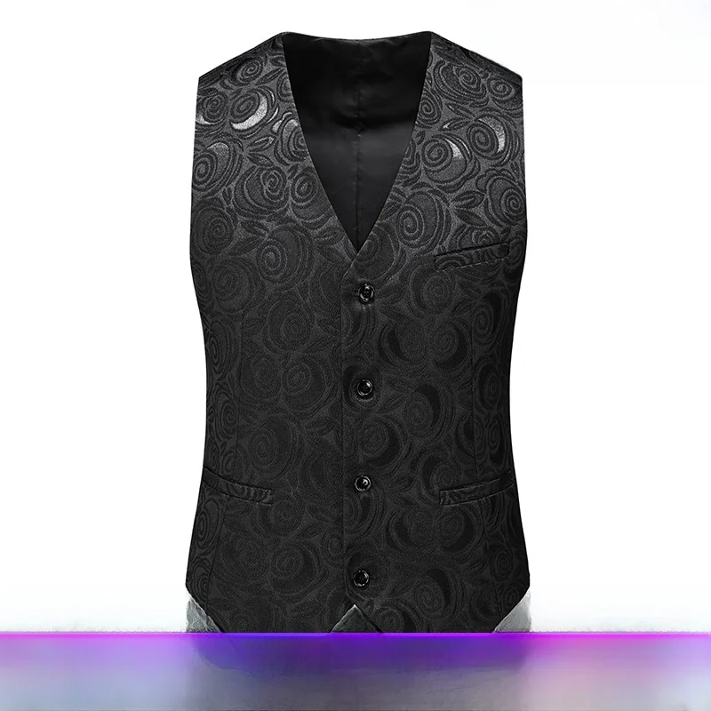 

Snooker Profional Player Slim Fit Vest Billiard Room Hollow out Design Youth Faion Busin Casual V-Ne Single Button