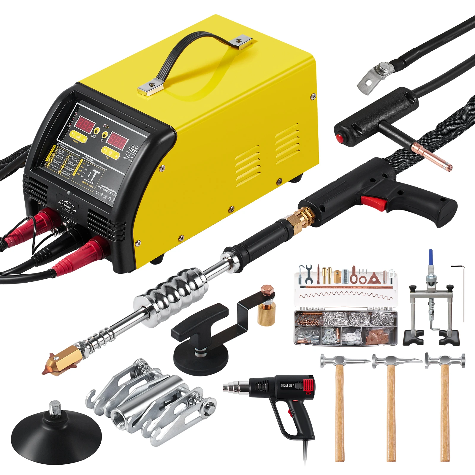 

SucceBuy Stud Welder Dent Repair Kit 5KW Welder Machine Auto/Manual Welding 10 Modes Spot Welding Repair Tool for Auto Repair
