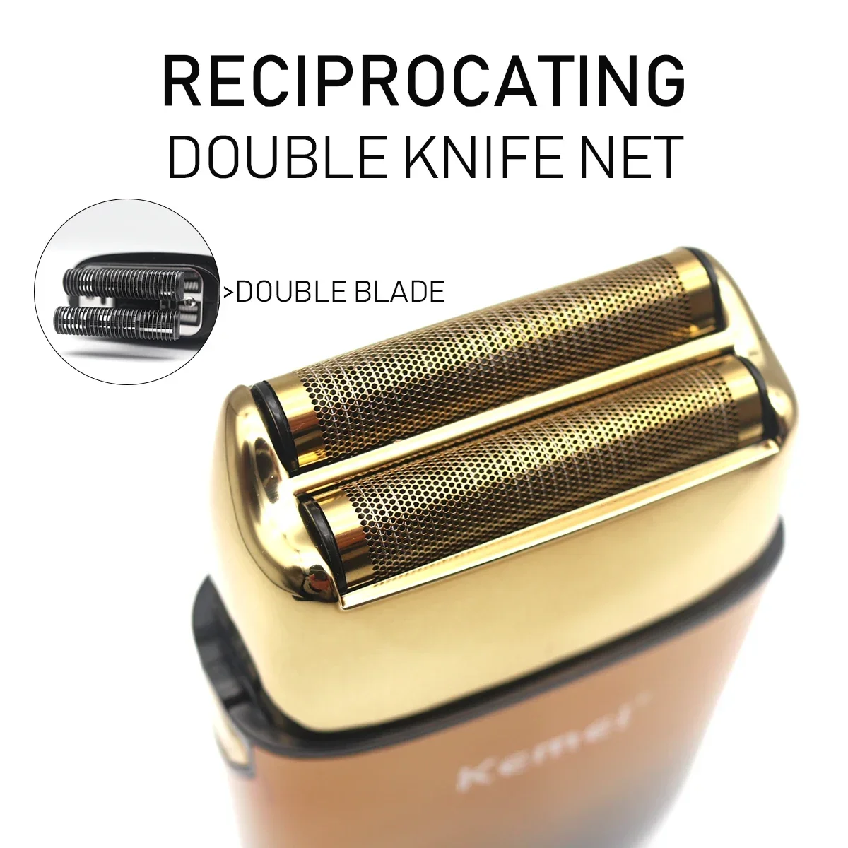 Kemei KM-TX10 Electric Shaver Hair Rechargeable Beard Foil Razor for Men Bald Head Shaving for Men Machine Hair Clippers for Men image 2