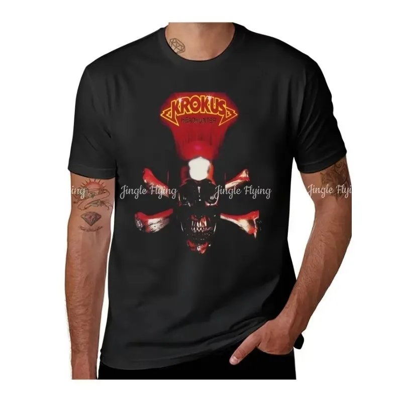 Camiseta Original Krokus Logo, camiseta mais vendida, camiseta de anime, camiseta masculina casual e elegante