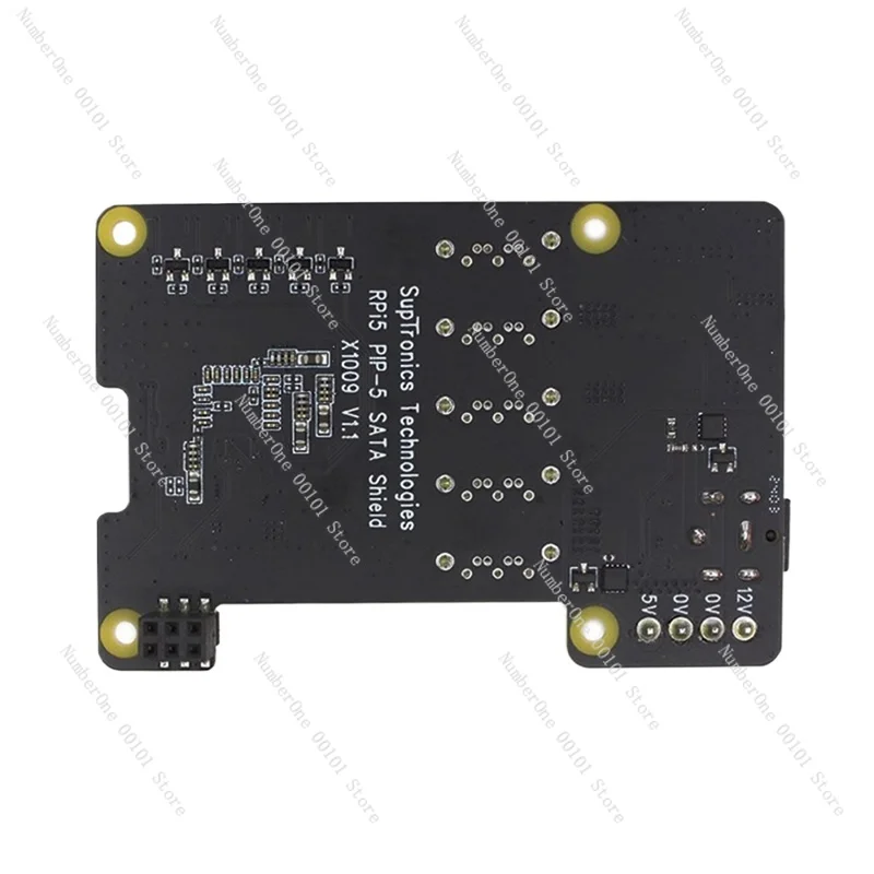 X1009 Pcie To 5-Port SATA Shield HDD Expansion Board SATA3.0 Expansion Board For Raspberry Pi 5