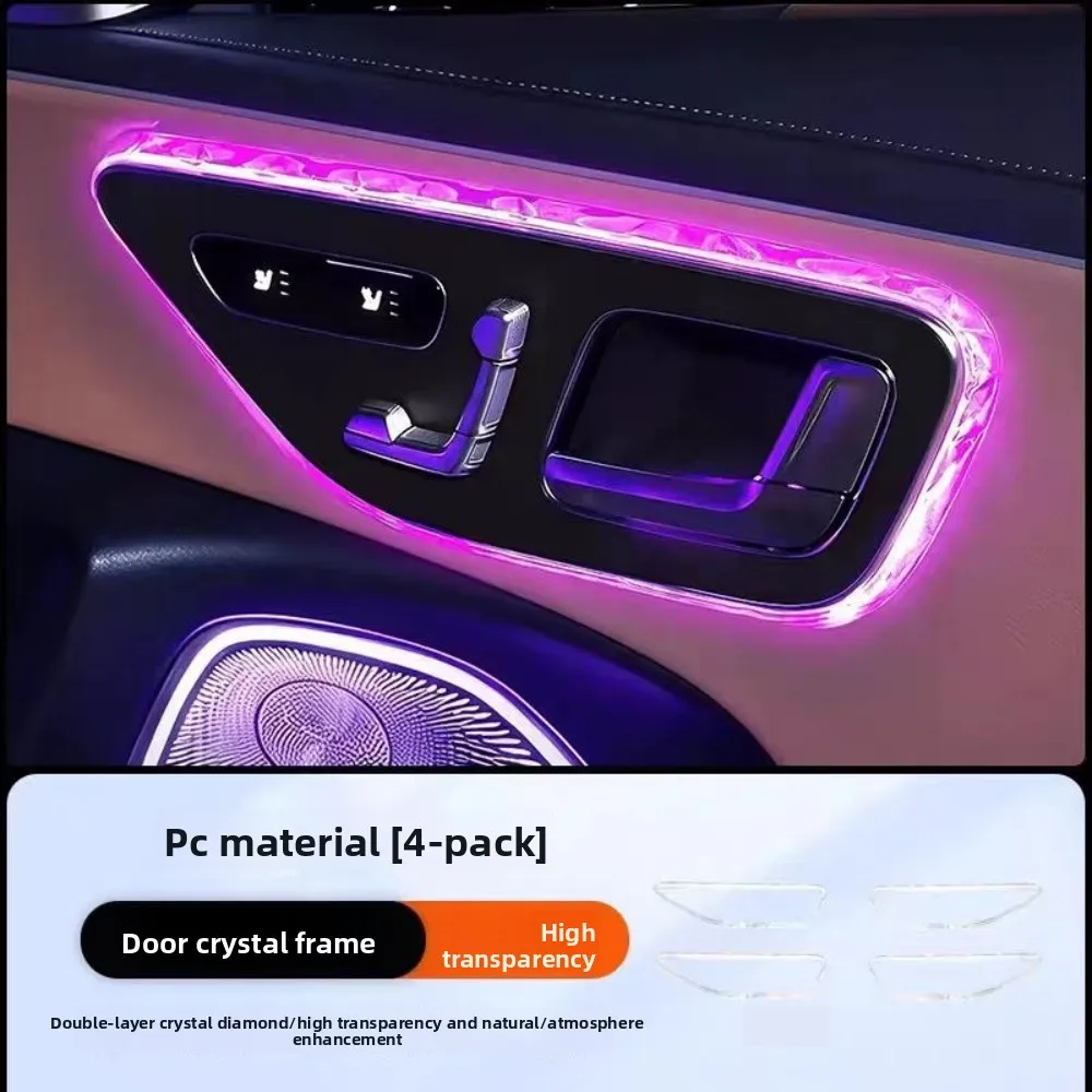 Kristall-Ambientelicht-Zierleiste Unter dem Bildschirm für Mercedes-Benz W214 E-Klasse E300L E260L 2024-2026 Innenausstattungs-Tuning-Teile 1/4 Stück – Detail 10
