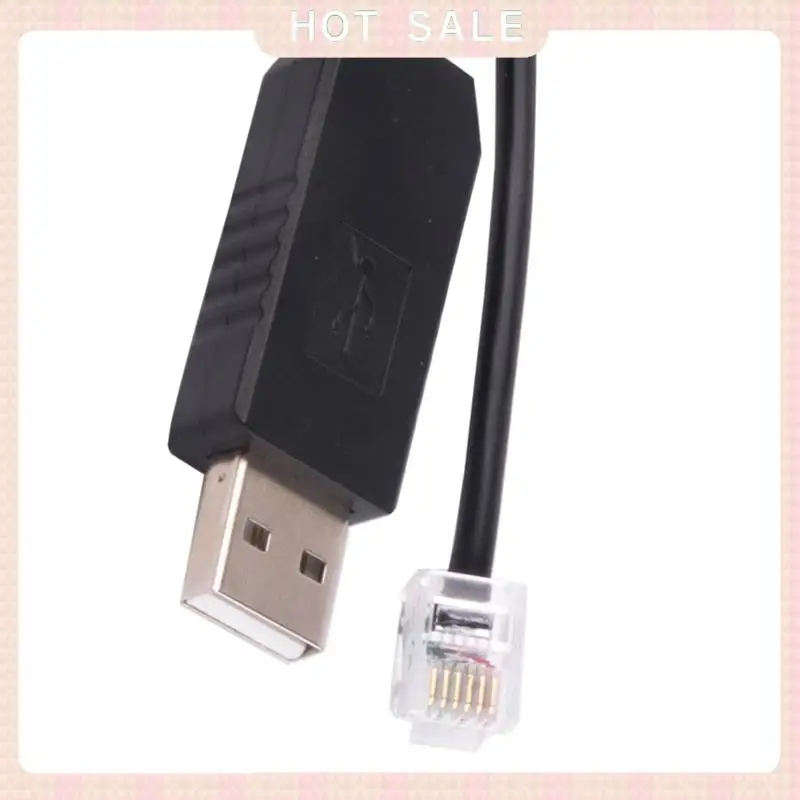 Livraison 24 heures 2X USB vers Rj11 Rj12 6P4C adaptateur câble de commande série EQMOD pour az-gti montage Pc connecter pour câble de commande manuelle,