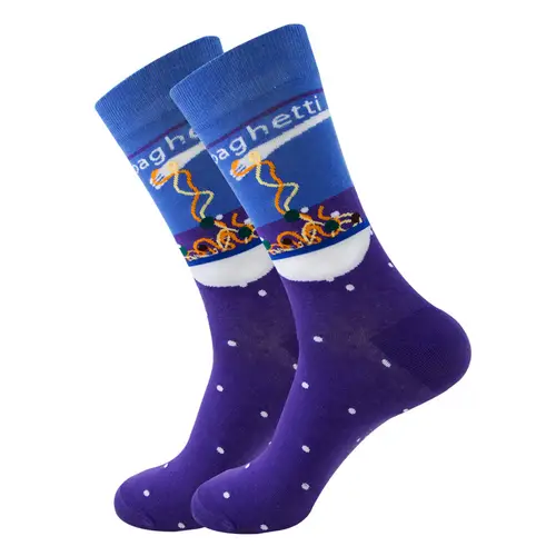 1 Pair New Happy Mens Socks Women Novelty Cartoon Sock Combed Cotton Funny Men's Big Size Crew Hip Hop Thick Long Socks - Image 25