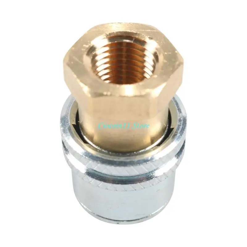 Y1UB Locks on Tire Chuck Self-locking Air Chuck 1/4Npt Adapter for Tire Inflator Gaug