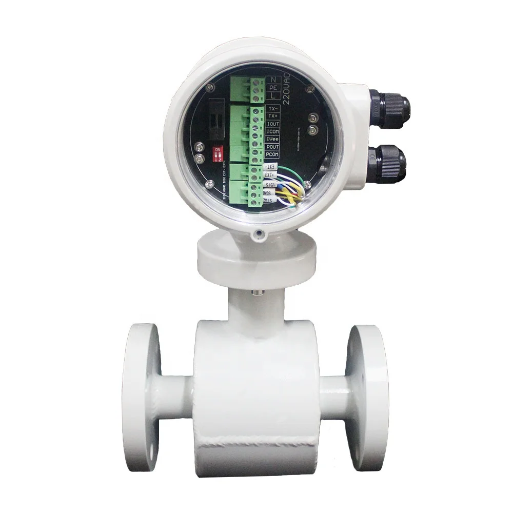 Flange Clamp Fire Hydrant Liquid Control Water Counter Flow Sensor Pulse Meter Digital Electromagnetic Flow Meter