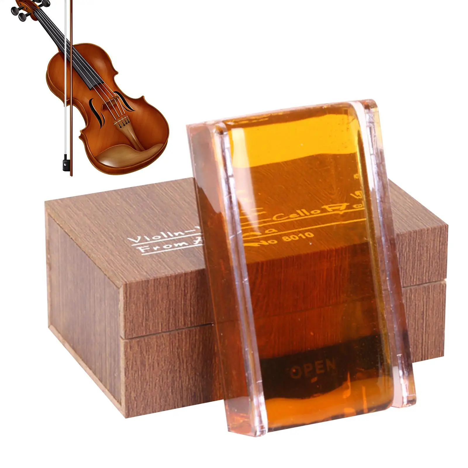 Rosin Resin For Violin, Viola, Cello,Erhu Bowed String Instruments Repair Accessories Yellow Violin Rosin for Bow Violin
