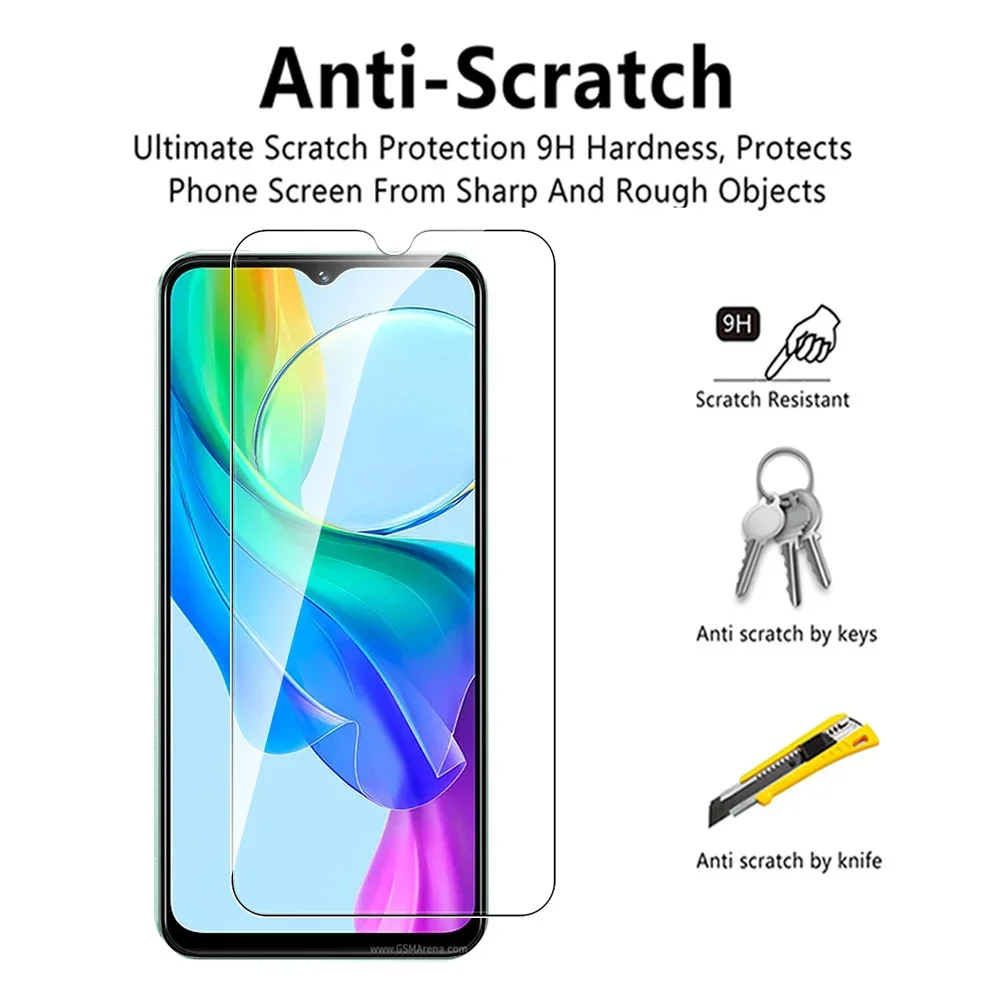 For vivo Y03 Glass 4in1 Camera Protective Tempered Glass For vivo Y03 Y 03 03Y Vivoy03 2024 6.56 inches Screen Protector Films