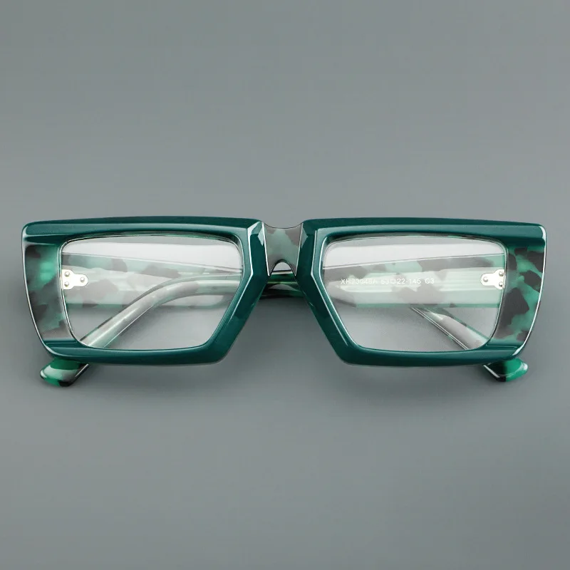 SZTZX Fashion Durable Acetate Oversize Frame Prescription Glasses Blue Light Blocking Myopia Eyewear Progressive Reading Glasses