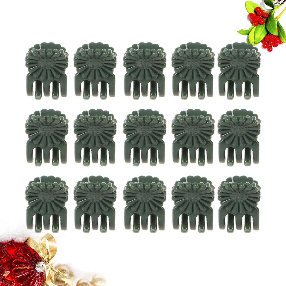 100Pcs Ladybug Shaped Orchid Clips Garden Vine Flower Plant Support Clamps Non Damaging Heavy Duty Gardening Fixed Clips Green