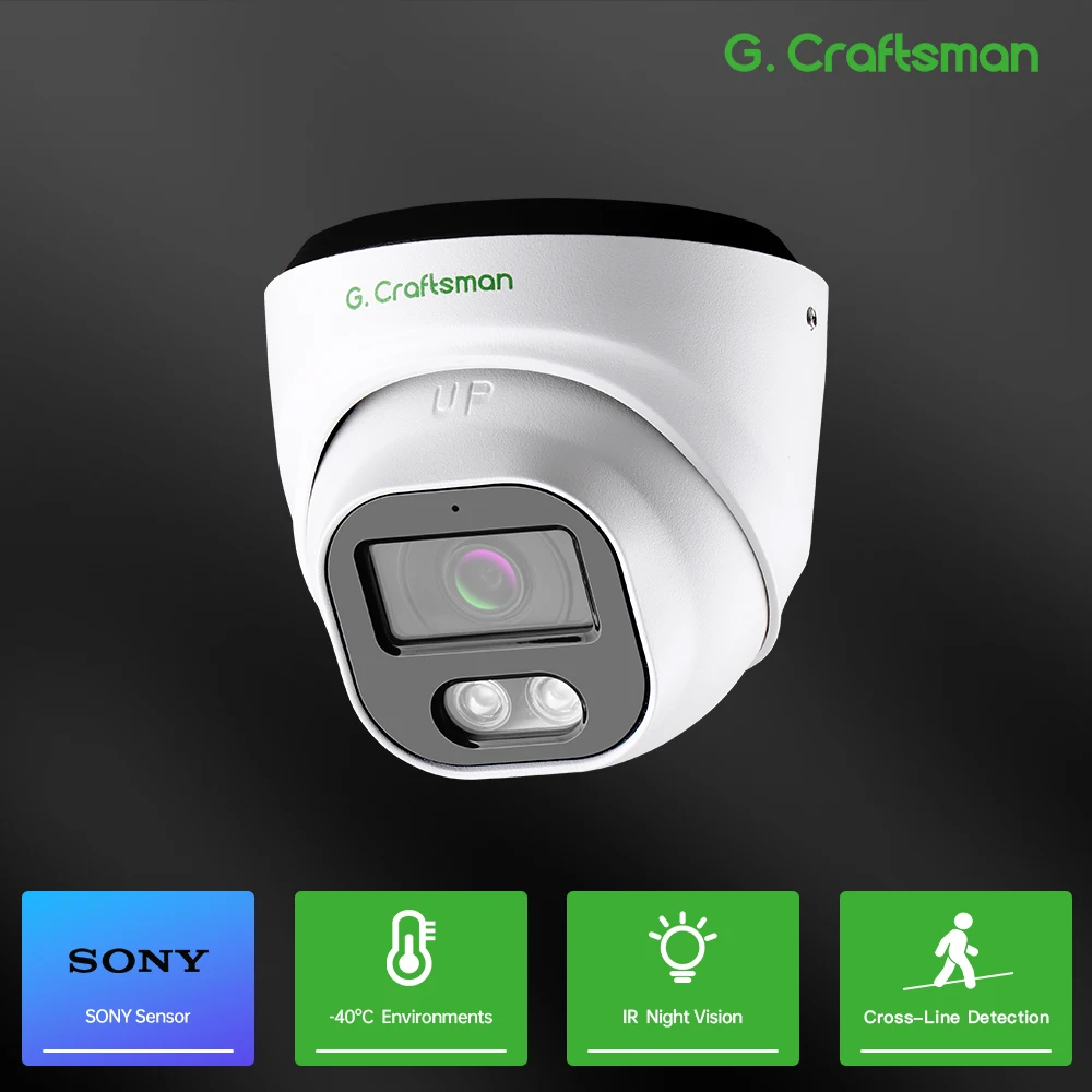 

C-R, HD, 5 МП, IMX335, IP-камера видеонаблюдения POE, купольная, с микрофоном, ИК-подсветкой, электронным ограждением, для междугороднего использования, CCTV, видео, видеонаблюдение, безопасность, HiEasy, H5