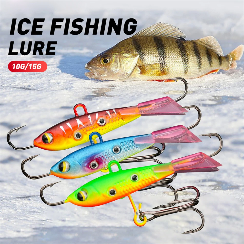 

10 г/15 г зимние приманки для зимней рыбалки VIB Vibration 3D реалистичные глаза сбалансированные тонущие жесткие приманки для джиггинга рыбы для окуня, щуки, окуня