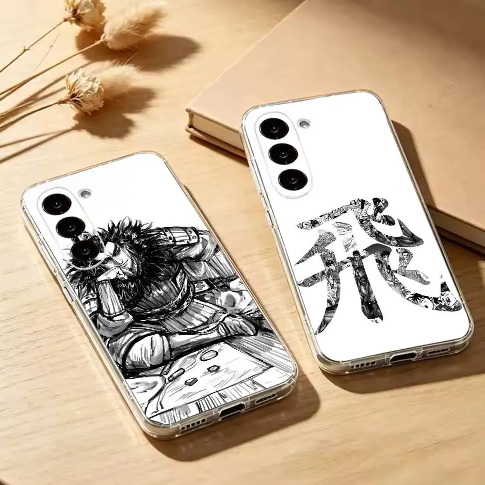 Kingdom Manga Transparent Phone Case For Samsung Galaxy A73,A72,A71,A70,A53,A52,A51Soft Cover