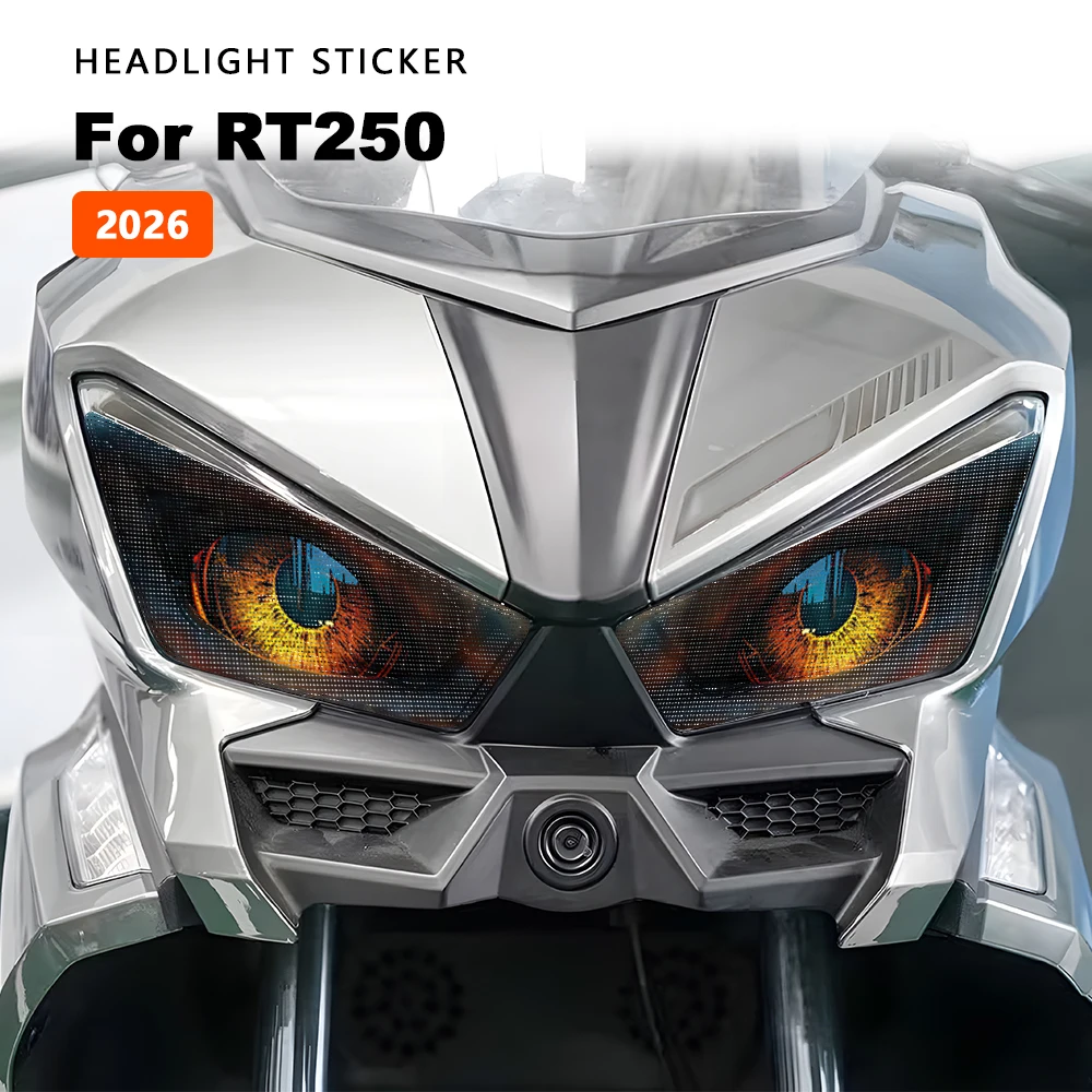 

Наклейки на фары мотоцикла, защитные наклейки на фары, водонепроницаемые наклейки для Cyclone RT250 RT 250 2025 2026, модифицированные аксессуары