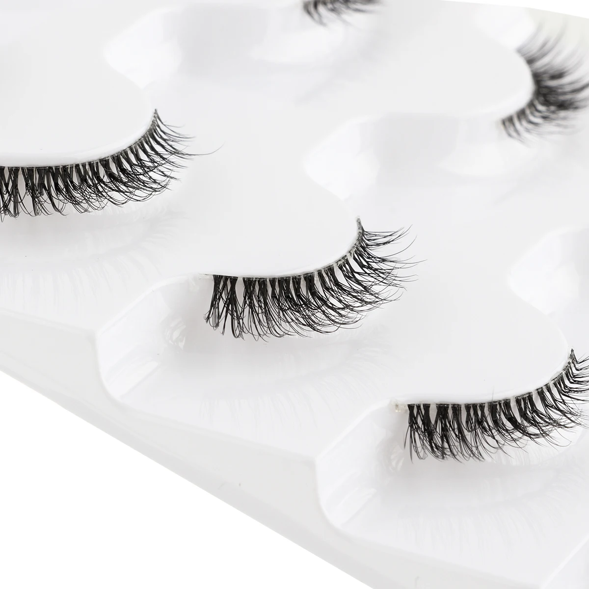 3/5/6 paia Natural Cat Eye Lash ciglia finte strumento per il trucco Wispy Half Lashes Fluffy Volume Extension ciglia Soft 3D Faux Cils