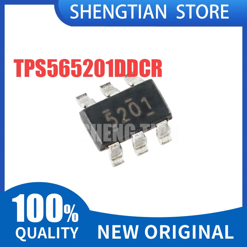 10PCS TPS565201DDCR 5201 SOT23-6 TPS565201 4.5V to 17V Input 5A Synchronous Step-Down Voltage Regulator SMD IC