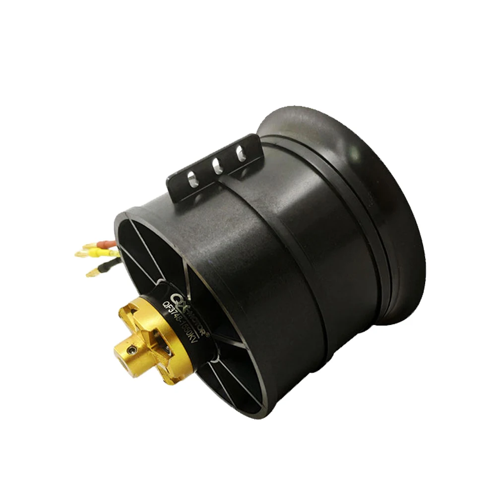 Brushless Motor 6s 8s 12s QX-MOTOR 90mm EDF Ducted 12 Blades Fan with for RC Airplane Drone Model