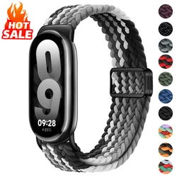 Braided Solo Loop for Xiaomi Mi Band 9 8 Strap accessories magnetic Nylon Replacement correa bracelet Miband9 Miband8 NFC bands