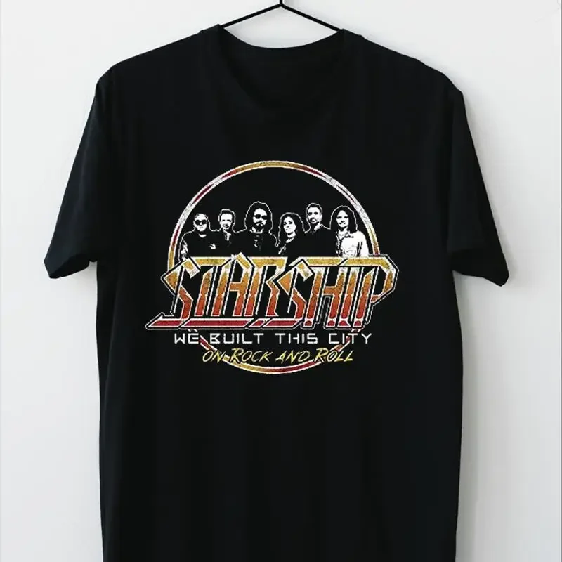New Starship We Built This City T Shirt Black All Size