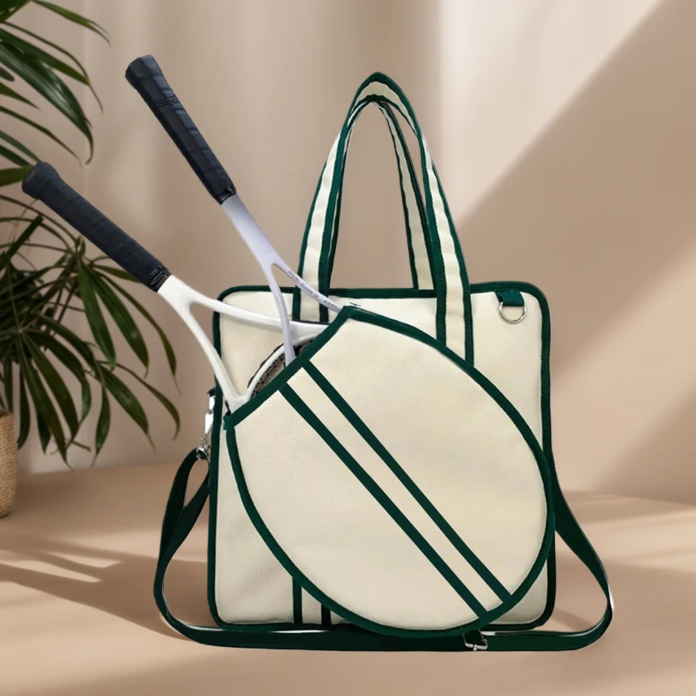 

Tennis Racket Bag Large Tennis Racket Shoulder Bag Waterproof Tennis Handbag Pickleball Bag for Men and Women