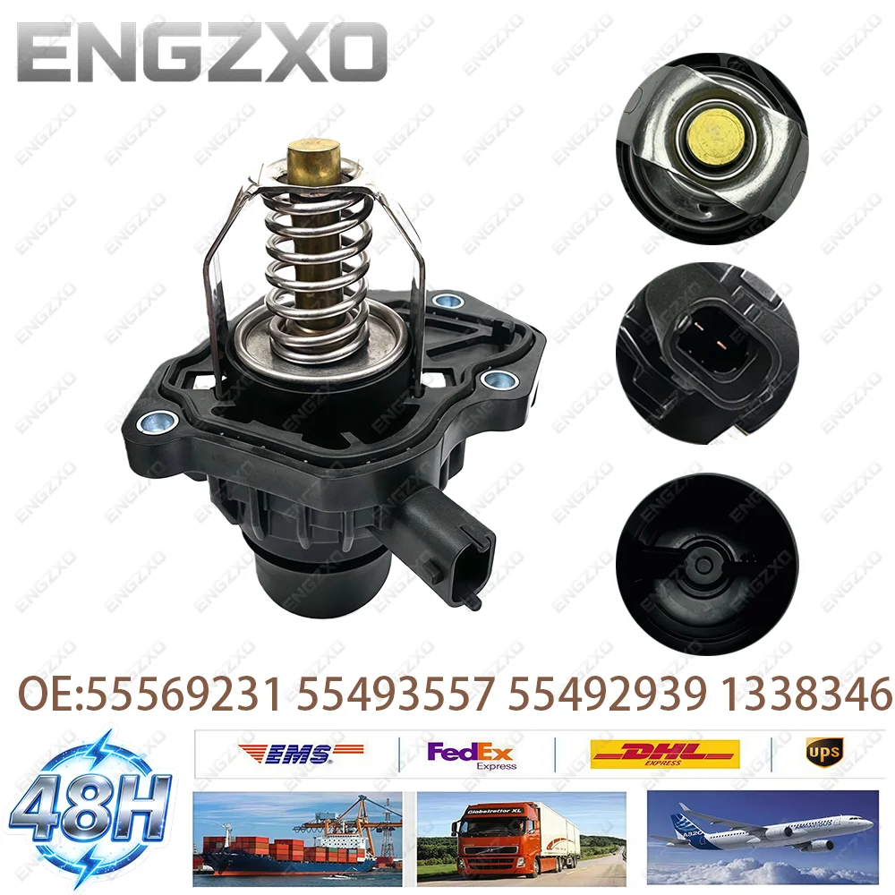 

High Quality 55493557 55569231 55492939 1338346 Car Engine Thermostat For OPEL Astra J GTC K Zafira VAUXHALL I 2012-2019