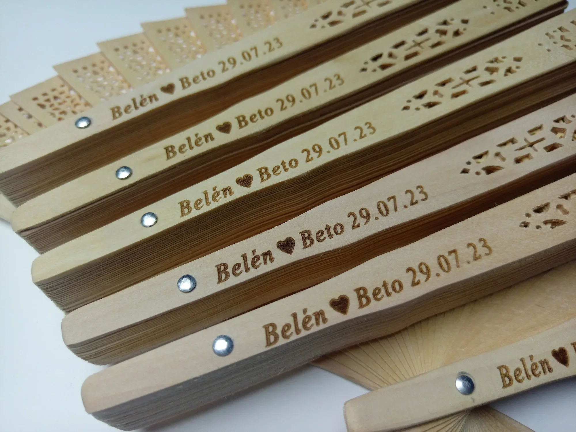 20/30/80PCS Customized wooden fan Personalized wedding gift hand fan Banquet gift souvenir decoration