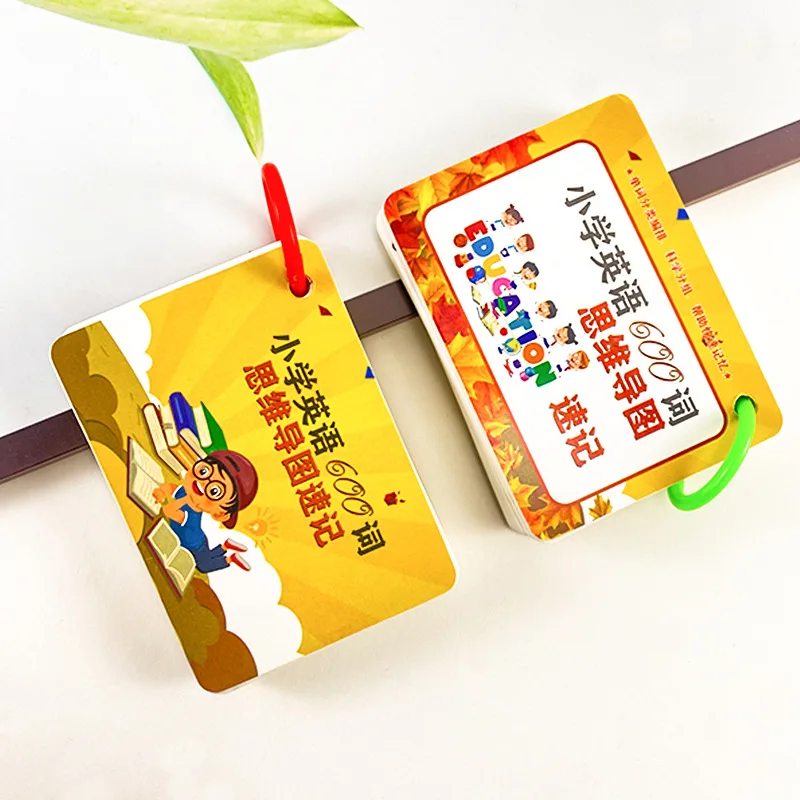 Primary School English 600 Word Mind Map Shorthand Card, Root, Affix, Phonetic Symbols Quick Memory English Word Card
