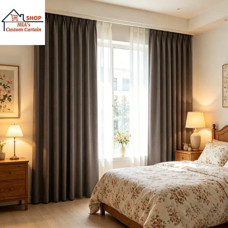 Windproof Soundproof Thickened Leather Velvet Curtains Double Sided High Density Light Luxury for Living Dining Bedroom Fashion