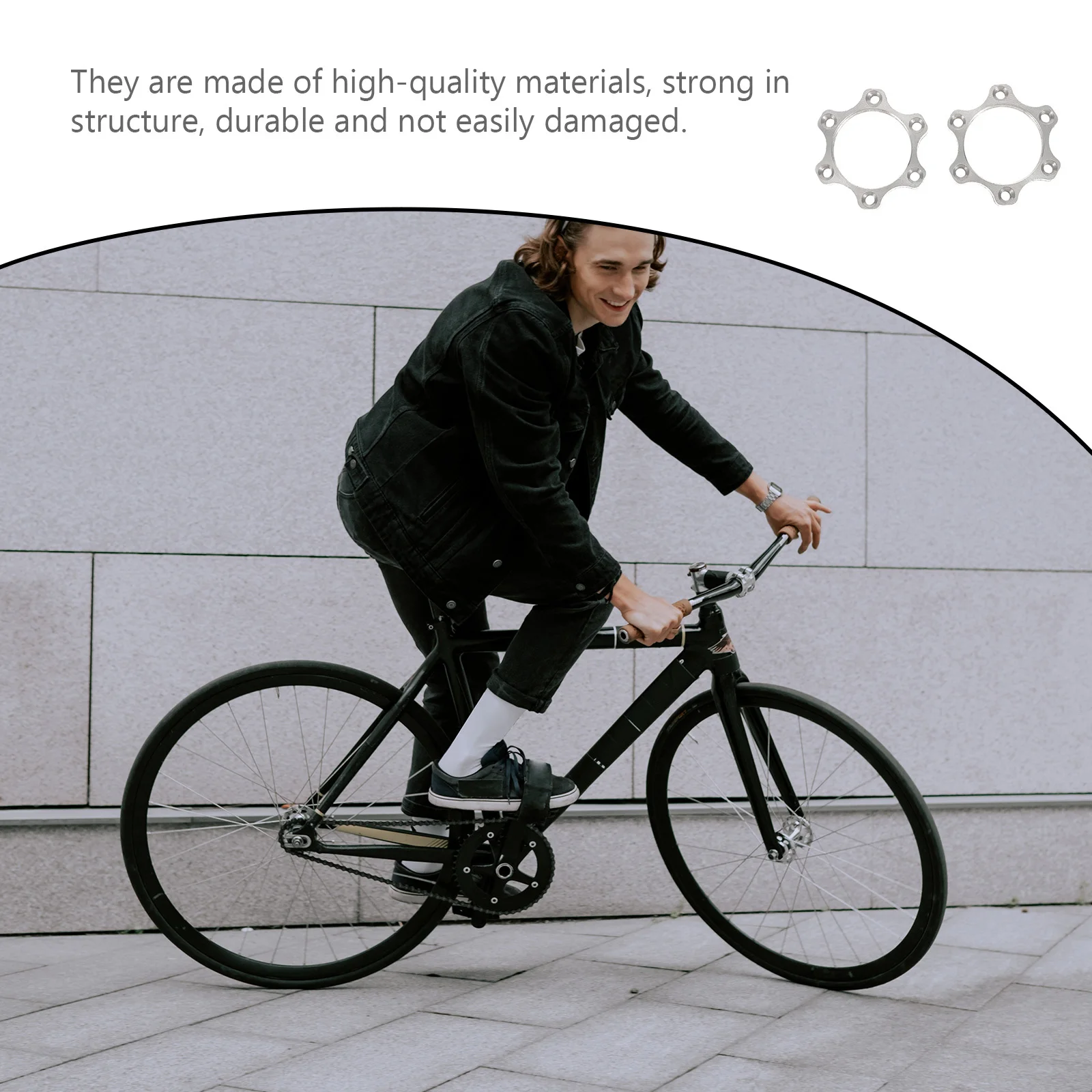 

2Pcs Disc Brake Rotor Adapters 6 Holes Bicycle Hubs Accessories High Quality Aluminum Alloy Smooth Comfortable