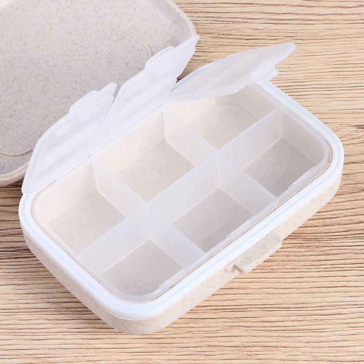 

Портативный водонепроницаемый органайзер для таблеток на 6 отделений, 1 шт., для путешествий, дома, ежедневного использования, компактный, легко носить с собой