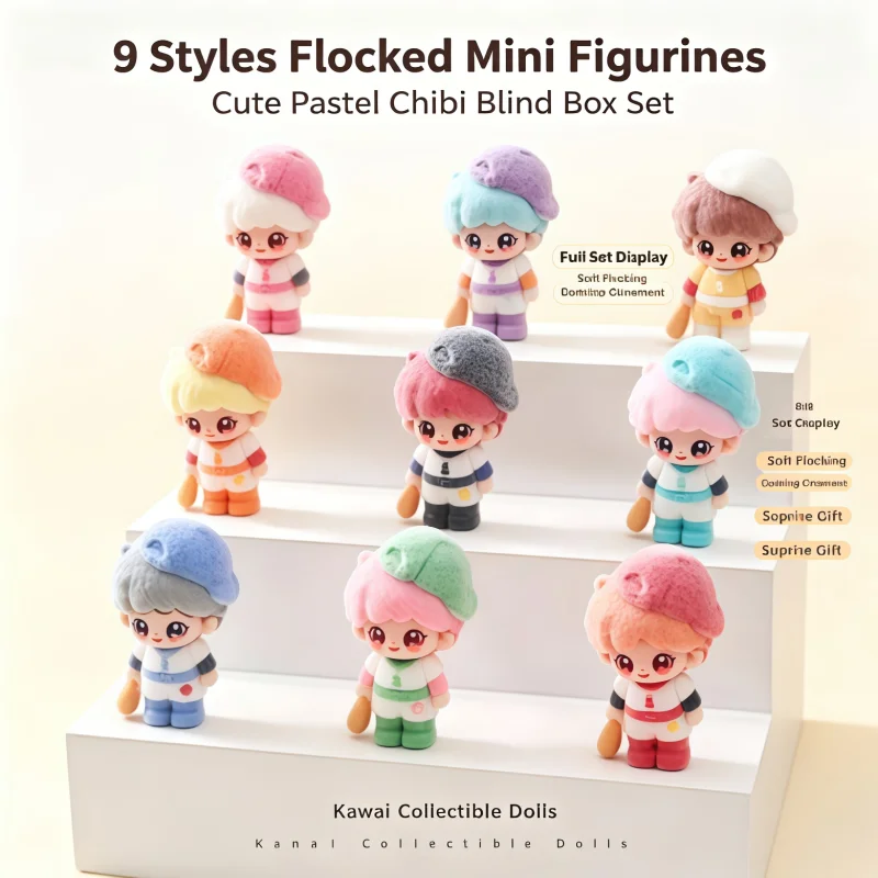 1/ 9PCS of plush mini baseball boy dolls, with soft plush surfaces, colorful sports figurines suitable for desktop decoration