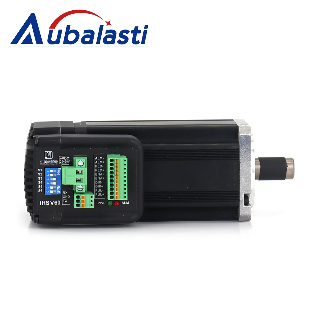 Aubalasti 400w Servo Motor with Driver Set 48VDC Permanent Magnet 3000rpm 1.27N.m 11.2A Communication Speed 9.6Kbps Mini