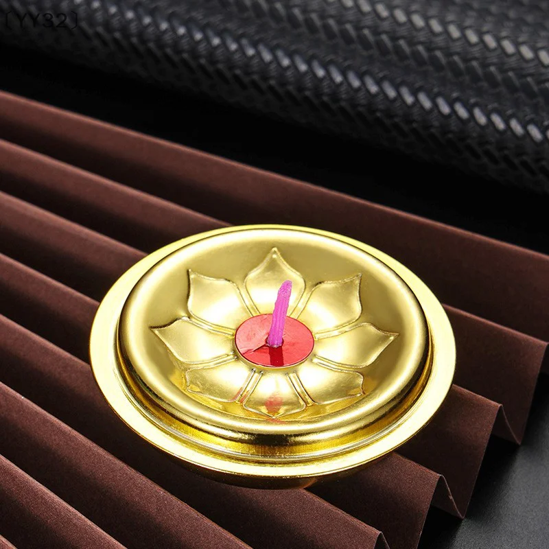 〔YY32〕2 Pcs Oil Lamp Floating Wick Holders Enshrine Supplies For Buddha Lamp Long Light