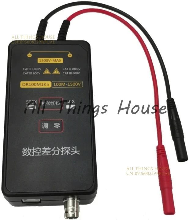 

High Voltage Differential Probe 1500V 100M Oscilloscope Universal, Differential Probe DR100M1K5
