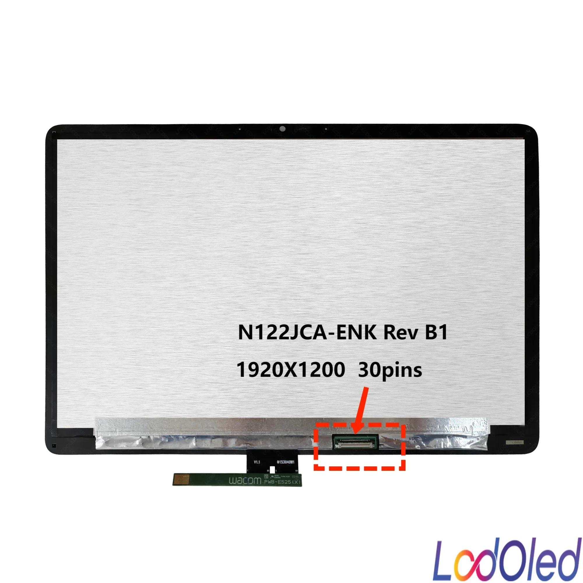 12.2'' LCD Touchscreen Display Digitizer Assembly for Lenovo 500e Yoga Chromebook Gen 4 82W40009US 1920X1200 30pins