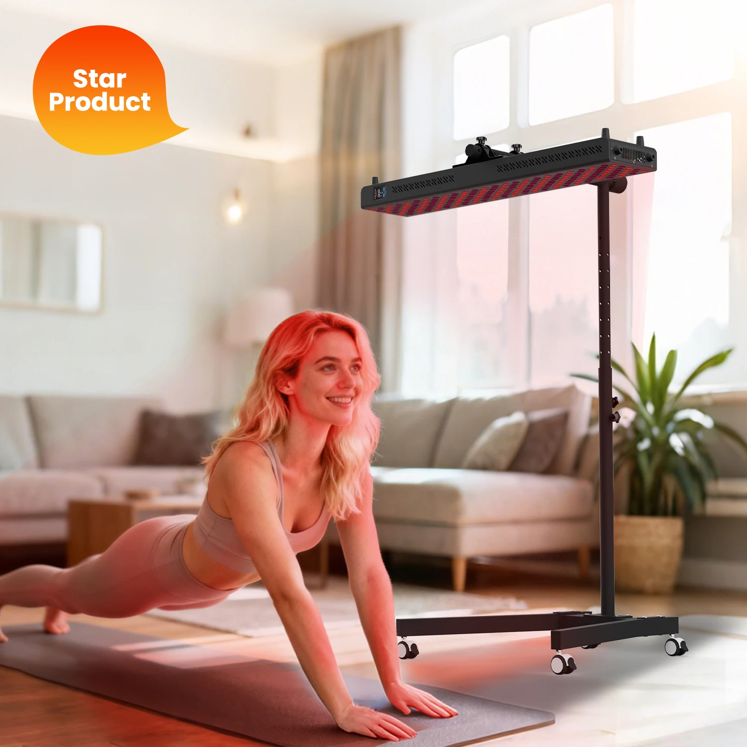 ideatherapy OEM Factory RTL300-T 5 Wavelength Dimmable & Puslse Adjust Pain Relief Lamp Infrared Light Therapy Red Light Therapy view 4