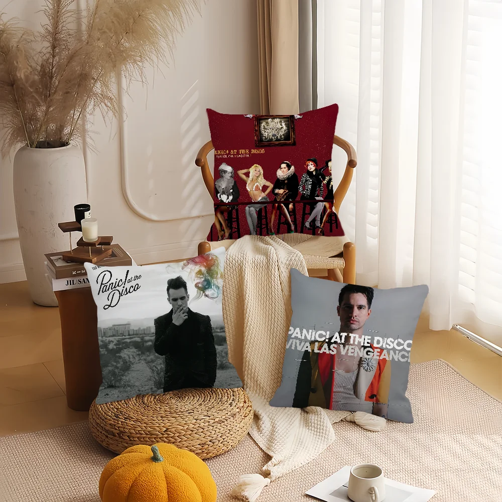 Rock Band Panic! At the Disco Pillow Case Home Decoration Cushion Cover Suitable For Bedroom Car Office Sofa