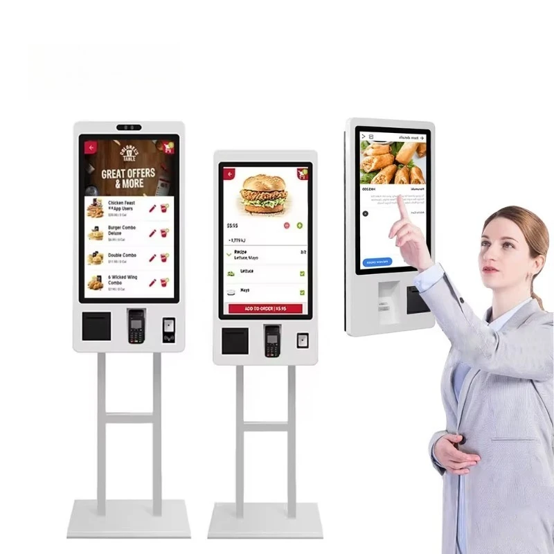 Fast Food Ordering Kiosk Streamlined Payment Kiosk Touch Screen Self-Service Kiosk POS System