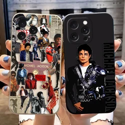 Dancer M-Michael J-Jackson Cover Phone Case For Apple 16 Iphone 16 15 14 13 12 11 PRO MAX Soft TPU Color Case Funda Coque Shell