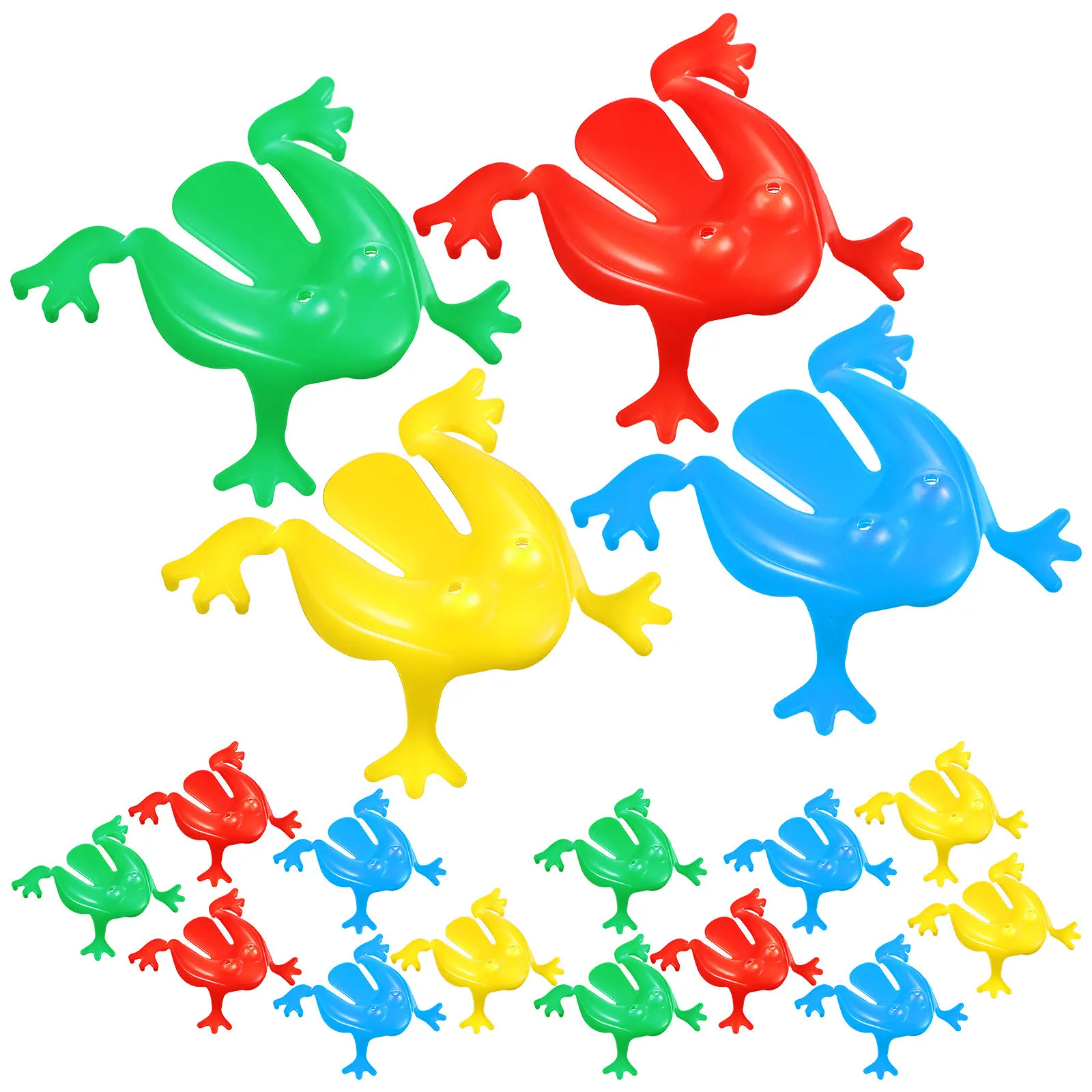 

16Pcs Jumping Frog Plastic Assorted Colors Spring Jumpers Portable Kids Party Favors Frog Toy Kids Jumping Toys