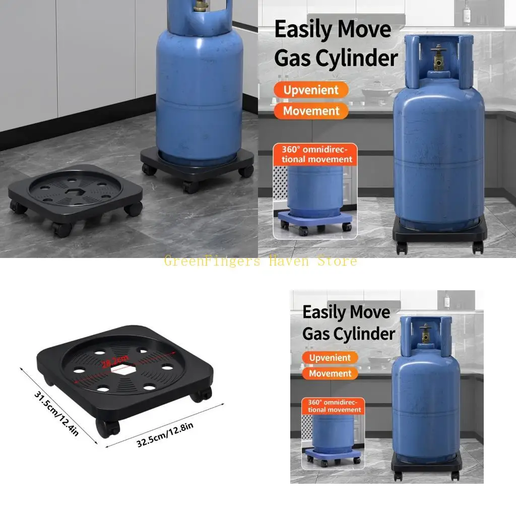 F68D Heavy Duty Plastic Bottom Gas Bottle Mobile Bracket Gas Cylinder Holder Plate