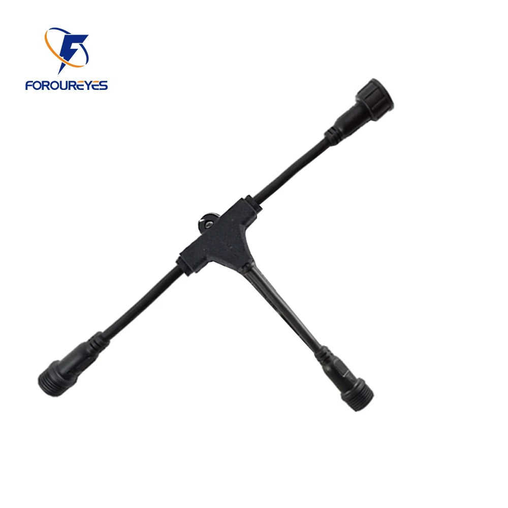 BOLWEO Répartiteur Y 2 Broches IP65 Étanche - Câble Extension Éclairage Noël