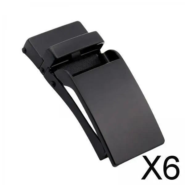

Rectangle Mens Belt Buckle Automatic Ratchet Style Replacement Metal Clamp for Leather Pants Jeans Accessory
